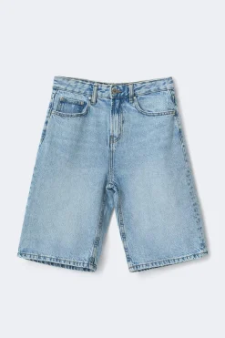 Outlet Gina Tricot Baggy denim shorts Blauw