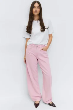 Hot Gina Tricot Baggy-crush jeans Roze