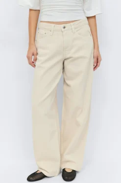 Gina Tricot Baggy-crush jeans Geel