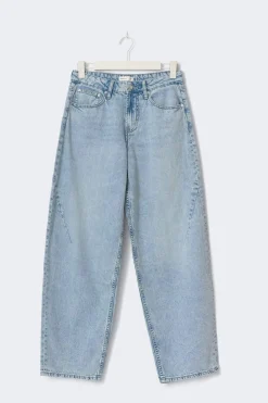 Discount Gina Tricot Baggy-crush tall jeans Blauw