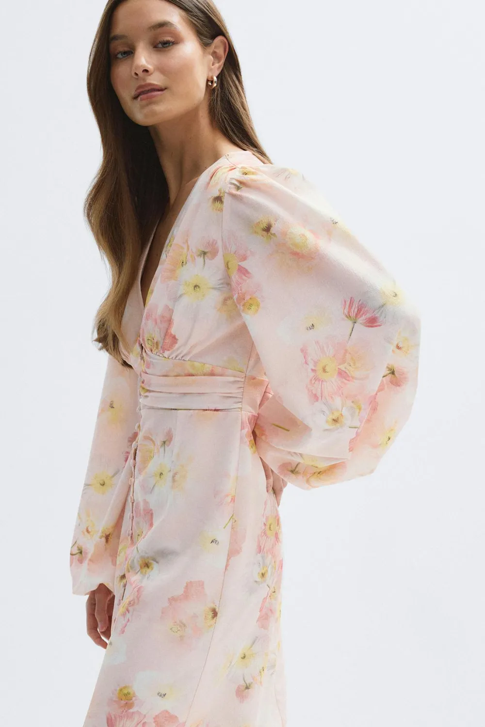 Sale Gina Tricot Balloon sleeve dress Roze