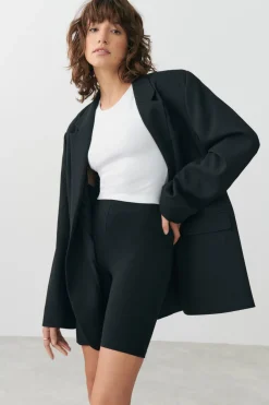 Gina Tricot basic biker Zwart