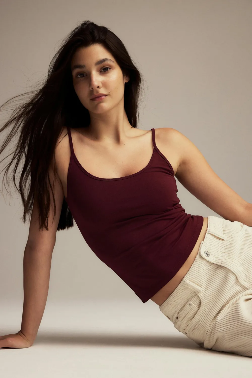 Gina Tricot Basic strap singlet Rood