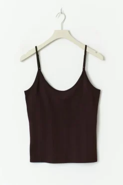 Best Gina Tricot Basic strap singlet Bruin