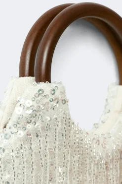 Online Gina Tricot Beaded bag Grijsv