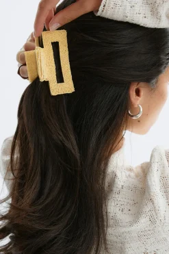 Online Gina Tricot Beaded hair clip Geel