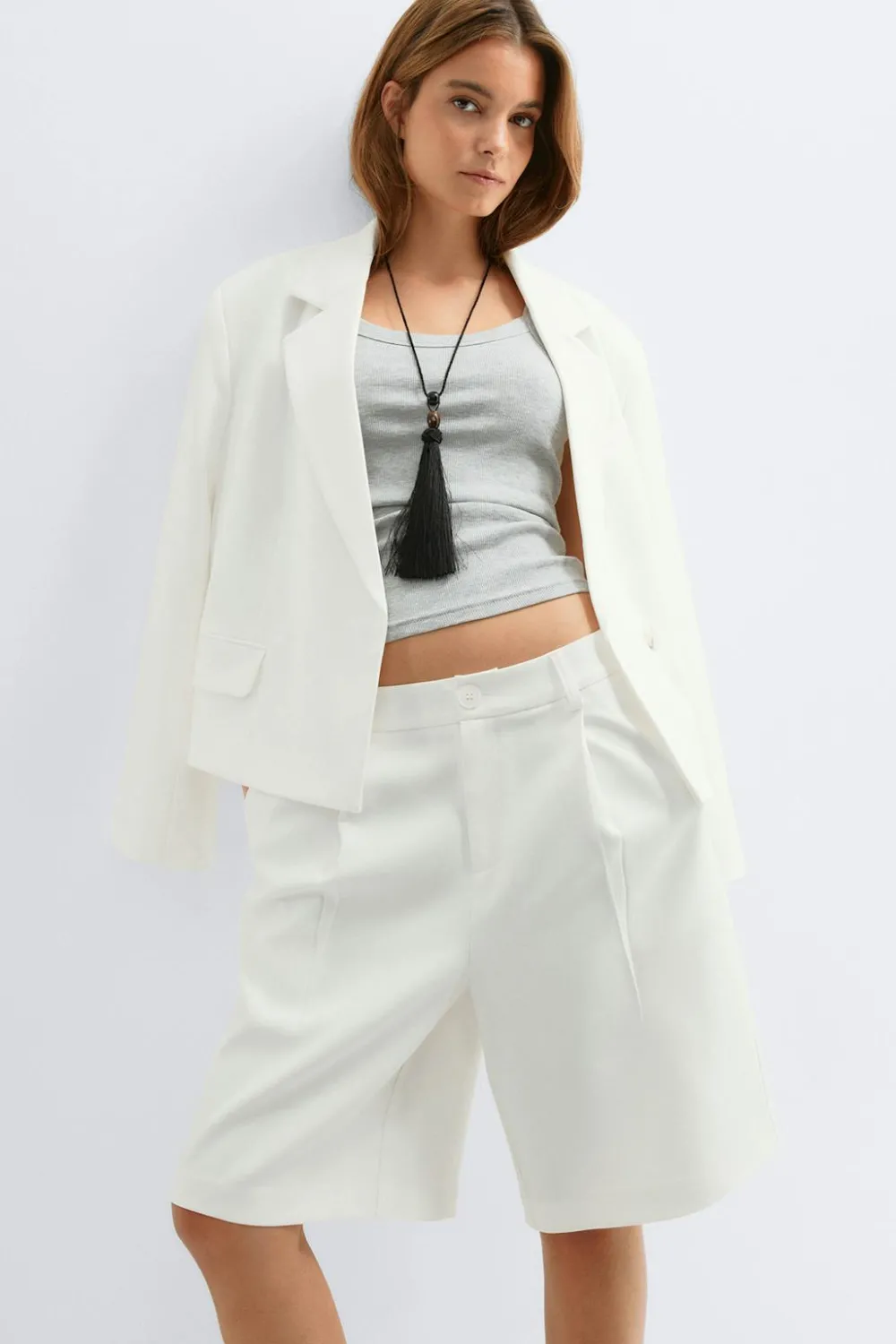 Sale Gina Tricot Bermuda shorts Wit