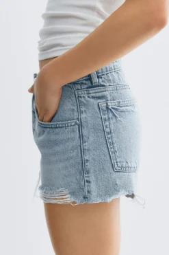 Gina Tricot Blue crush denim shorts Blauw