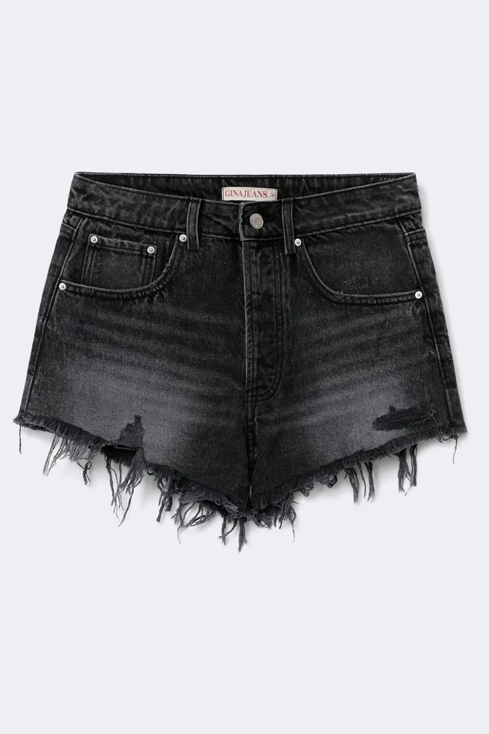 Online Gina Tricot Blue crush denim shorts Zwart