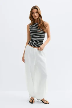 Discount Gina Tricot Boatneck tanktop Zwart