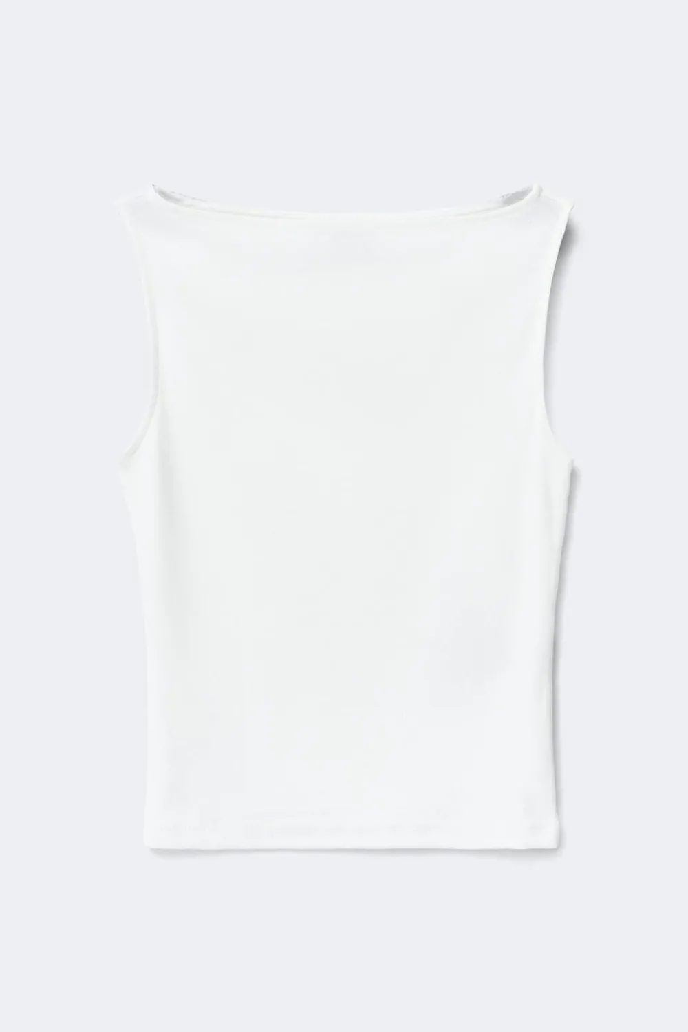 Clearance Gina Tricot Boatneck tanktop Wit