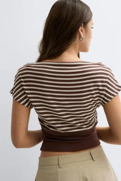New Gina Tricot Boatneck top Wit