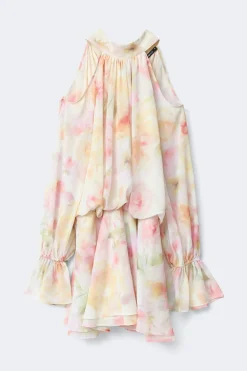 Best Gina Tricot Boho chiffon mini dress Wit