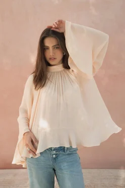 Best Gina Tricot Boho frill blouse Oranje