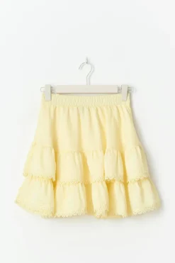 Sale Gina Tricot Boho mini skirt Geel
