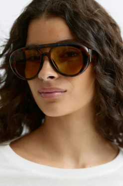 Online Gina Tricot Bold aviator sunglasses Beige