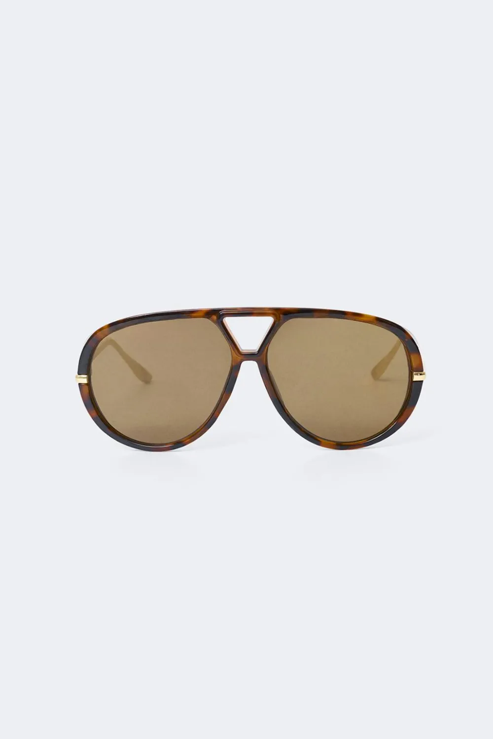 Clearance Gina Tricot Bold aviator sunglasses Bruin