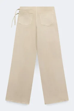 Best Gina Tricot Booty belted jeans Beige