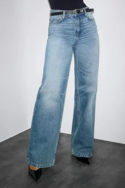 Clearance Gina Tricot Boss bby wide jeans Blauw