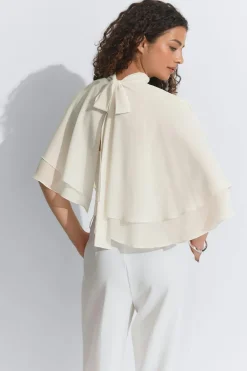 Clearance Gina Tricot Cape top Wit