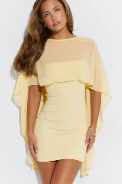 Online Gina Tricot Cape tube dress Geel