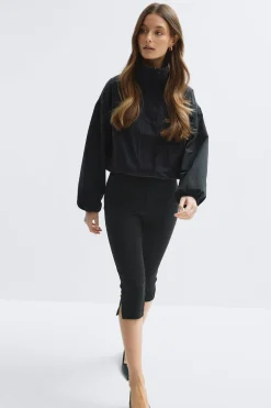 Sale Gina Tricot Capri trousers Zwart