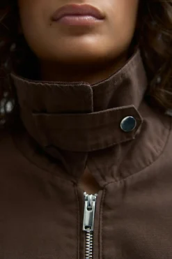 Gina Tricot Cargo jacket Bruin