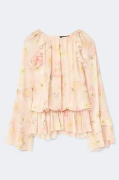 Best Gina Tricot Chiffon blouse Roze