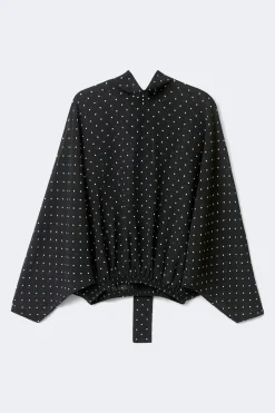 Gina Tricot Chiffon blouse Zwart