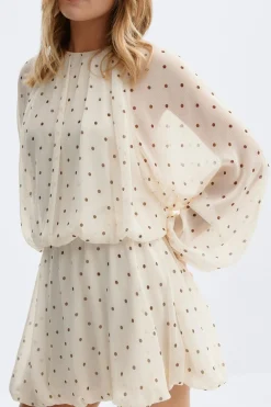 Best Gina Tricot Chiffon dress Wit