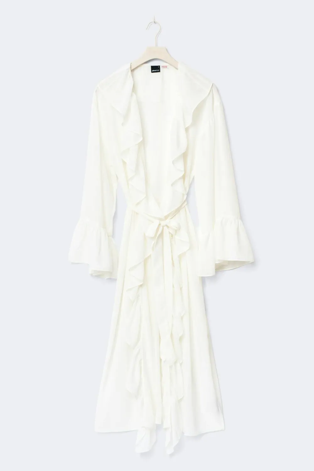 Discount Gina Tricot Chiffon loungewear robe Wit