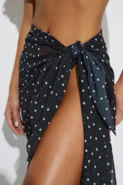 Sale Gina Tricot Chiffon sarong Zwart