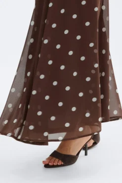 Best Gina Tricot Chiffon skirt Bruin