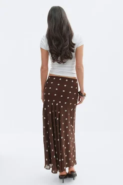 Best Gina Tricot Chiffon skirt Bruin