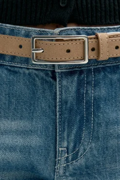 Online Gina Tricot Clean rectangular belt Beige
