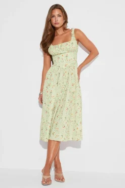Outlet Gina Tricot Corset dress Groen