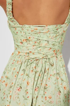 Outlet Gina Tricot Corset dress Groen
