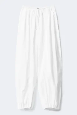 Discount Gina Tricot Cotton balloon trousers Wit