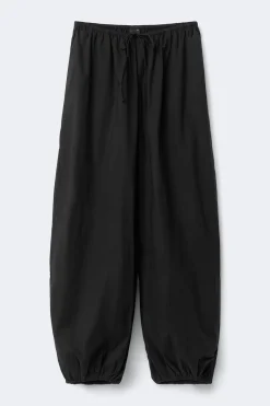 Discount Gina Tricot Cotton balloon trousers Zwart