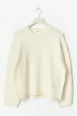 Hot Gina Tricot Crew neck knitted sweater Wit