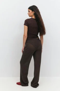 Clearance Gina Tricot Crochet trousers Bruin