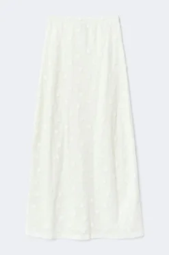 New Gina Tricot 3d floral maxi skirt Wit