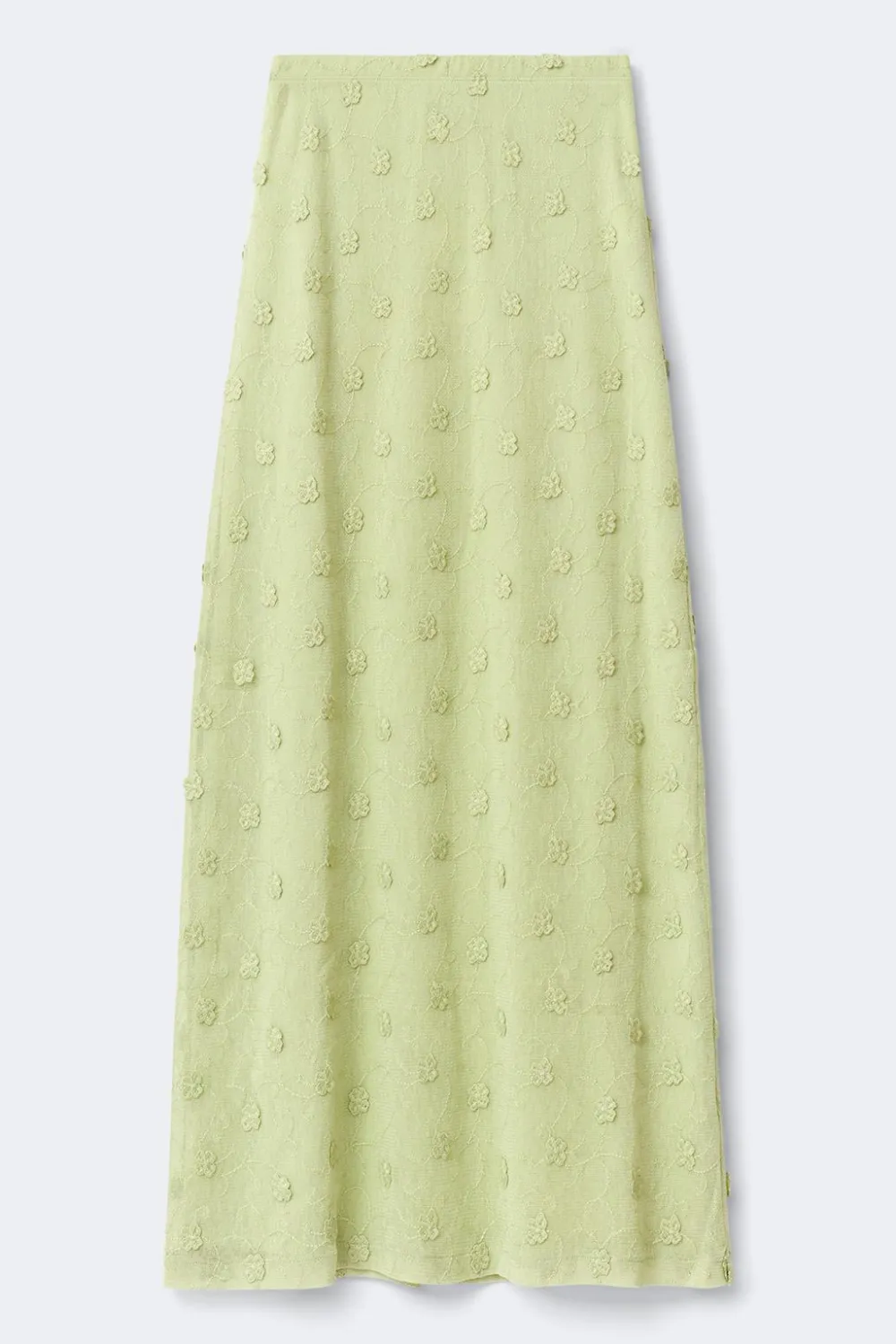 Online Gina Tricot 3d floral maxi skirt Groen