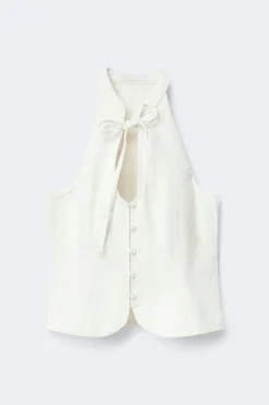 Clearance Gina Tricot Darling denim top Wit