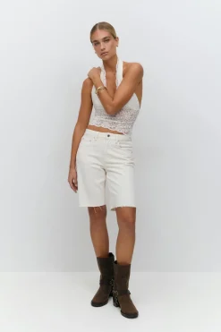 Outlet Gina Tricot Denim jorts Wit