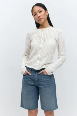 Gina Tricot Denim jorts Blauw