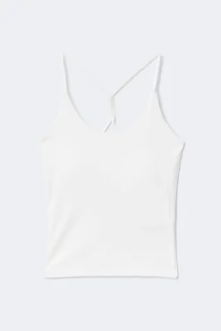 New Gina Tricot Detailed back yoga singlet Wit