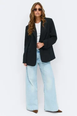 Online Gina Tricot Double breasted blazer Blauw