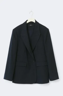 Online Gina Tricot Double breasted blazer Blauw