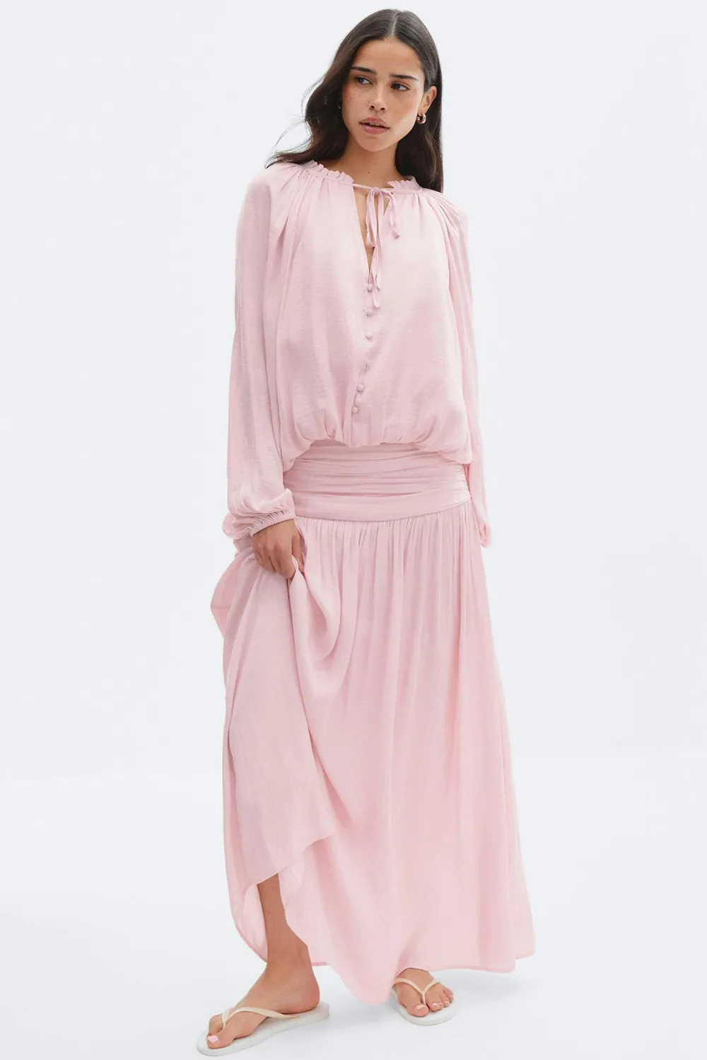 Clearance Gina Tricot Drapy top Roze